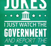 Typography Government Jokes Poster