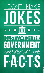 Typography Government Jokes Poster
