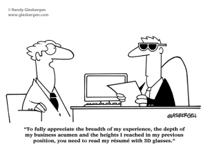 job interview cartoon